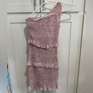 Like New One Shoulder Pink Dress